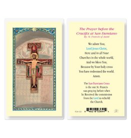 Hirten Holy Card, Laminated - San Damiano Cross
