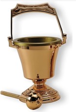 Regal Holy Water Pot with Sprinkler, High Polish