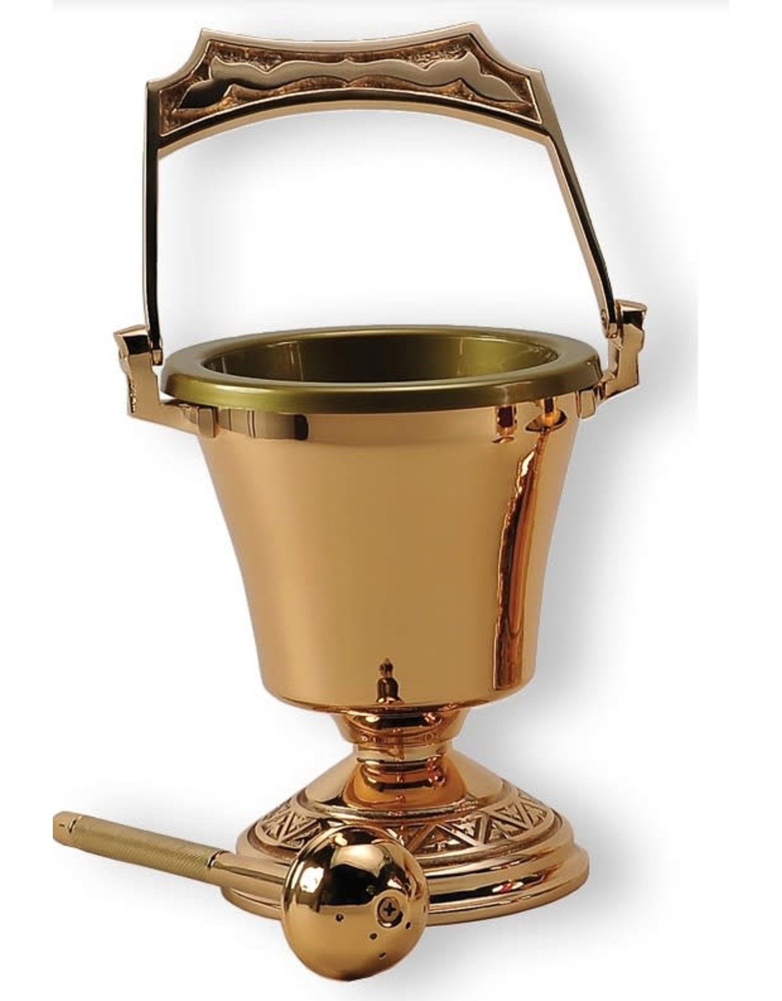 Regal Holy Water Pot with Sprinkler, High Polish