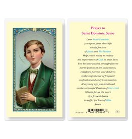 Hirten Holy Card, Laminated - St. Dominic Savio
