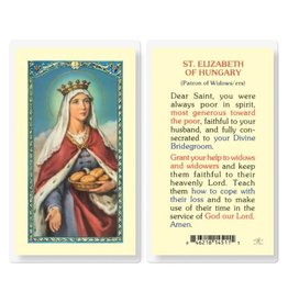Hirten Holy Card, Laminated - St. Elizabeth of Hungary