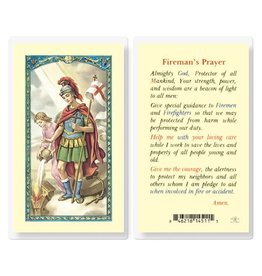 Hirten Holy Card, Laminated - St. Florian for Fireman Prayer