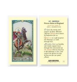 Hirten Holy Card, Laminated - St. George