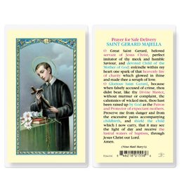Hirten Holy Card, Laminated - St. Gerard Prayer for Safe Delivery