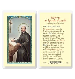 Hirten Holy Card, Laminated - St. Ignatius Loyola