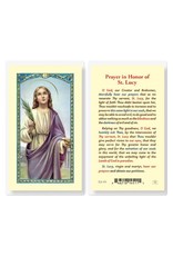 Hirten Holy Card, Laminated - St. Lucy