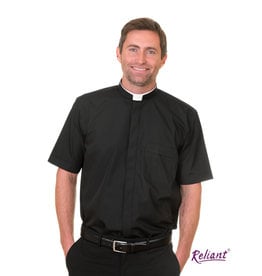 Reliant Clergy Shirt S7451 - Roman Collar - Short Sleeve - Size