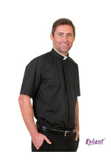 Desta Clergy Shirt Desta - Roman Collar - Poly/Cotton Short Sleeve - Size 14.5