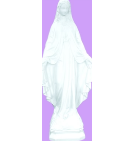 Space Age Our Lady of Grace Statue (24") White Finish