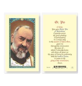 Hirten Holy Card, Laminated - St. Padre Pio