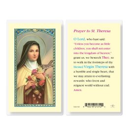 Hirten Holy Card, Laminated - St. Theresa (Therese of Lisieux)