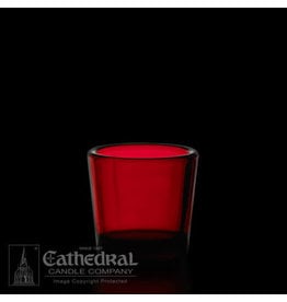 Cathedral Candle Votive Light Glass - Ruby, 2-10 Hour (Each)
