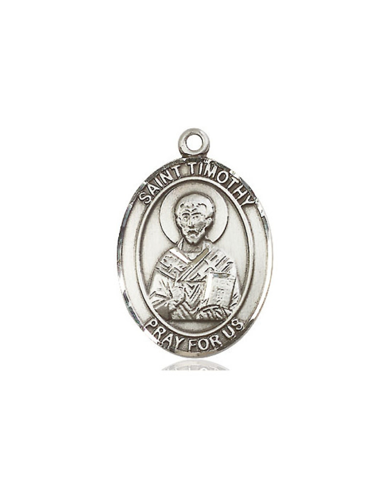 Bliss St. Timothy Medal, Sterling Silver