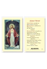 Hirten Holy Card, Laminated - Anima Christi Sacred Heart of Jesus