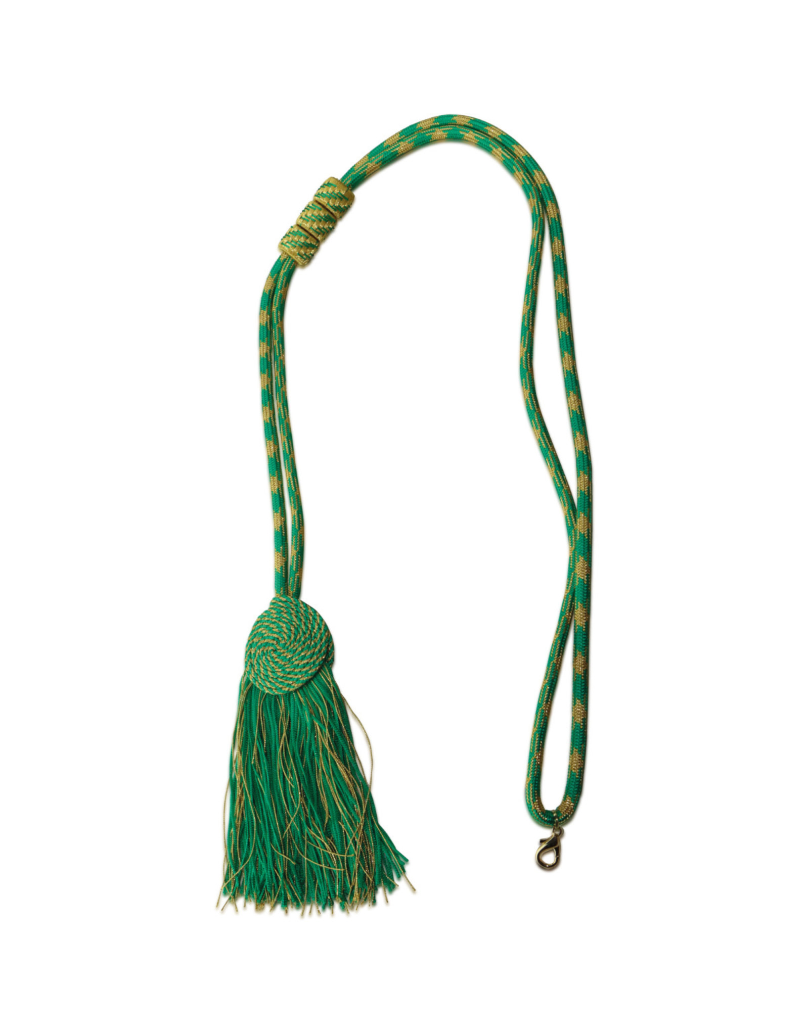 Slabbinck Cord/Tassel - Green/Gold - for Pectoral Cross