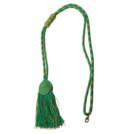 Slabbinck Cord/Tassel - Green/Gold - for Pectoral Cross