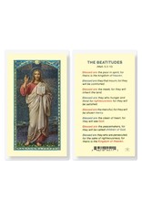 Hirten Holy Card, Laminated - The Beatitudes the Christ Blessing