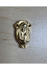 Hirten Rosary Centerpiece - Mary, Gold, 3/4"