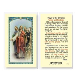 Hirten Holy Card, Laminated - Prayer for a Farmer and Gardener