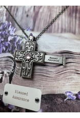 Demdaco Story Cross Pendant - Blessed Assurance