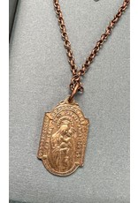 Symbols of Faith Necklace, Multi Layered - Sacred Heart of Jesus/Our Lady of Mt. Carmel