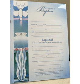Hirten Certificates - Baptism (25) Dove/Water