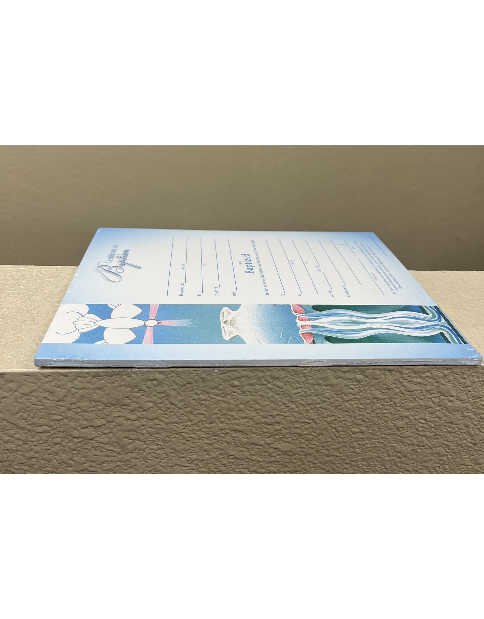 Hirten Certificates - Baptism (25) Dove/Water