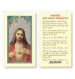 Hirten Holy Card, Laminated -Daily Prayer for Neglects