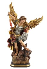 Pema Statue - St. Michael, Wood-Carved, Color, 3"