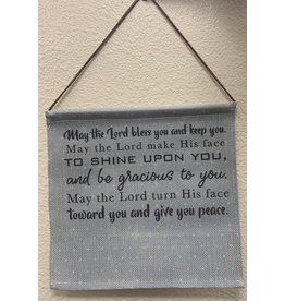 Meyer Market Designs Irish Blessing Tapestry Wall Hanging 9" (Blue or Pink)