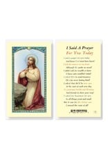 Hirten Holy Card, Laminated -I Said a Prayer for You Today