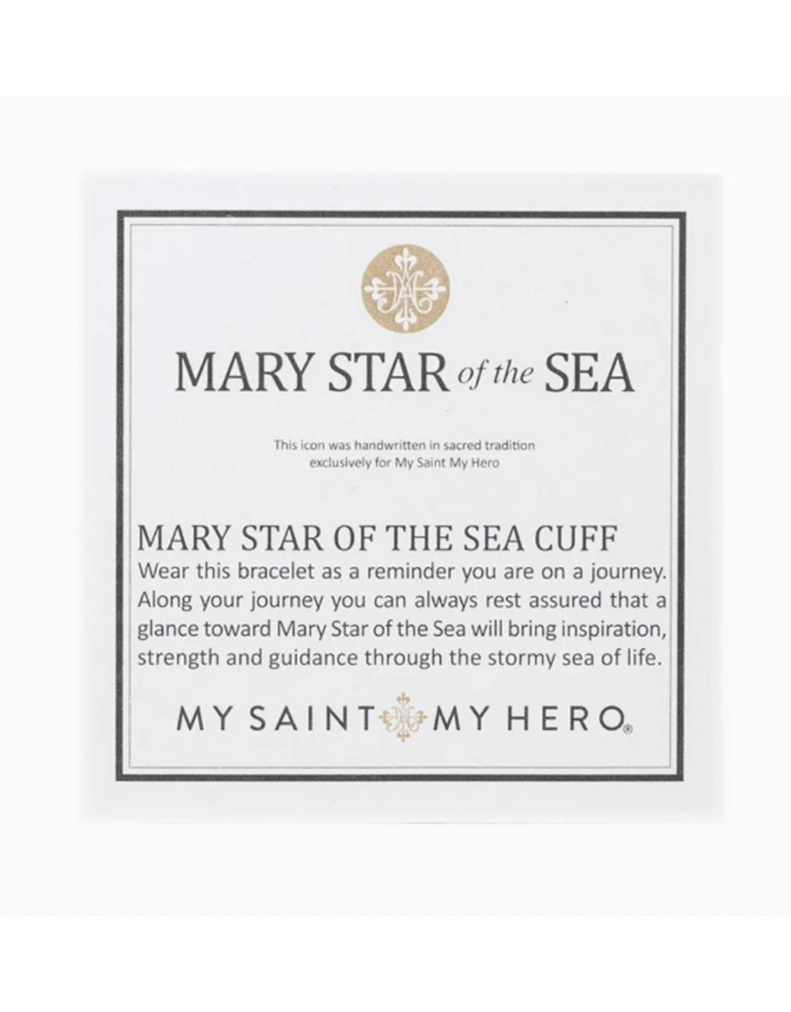 My Saint My Hero Cuff Bracelet - Mary Star of the Sea