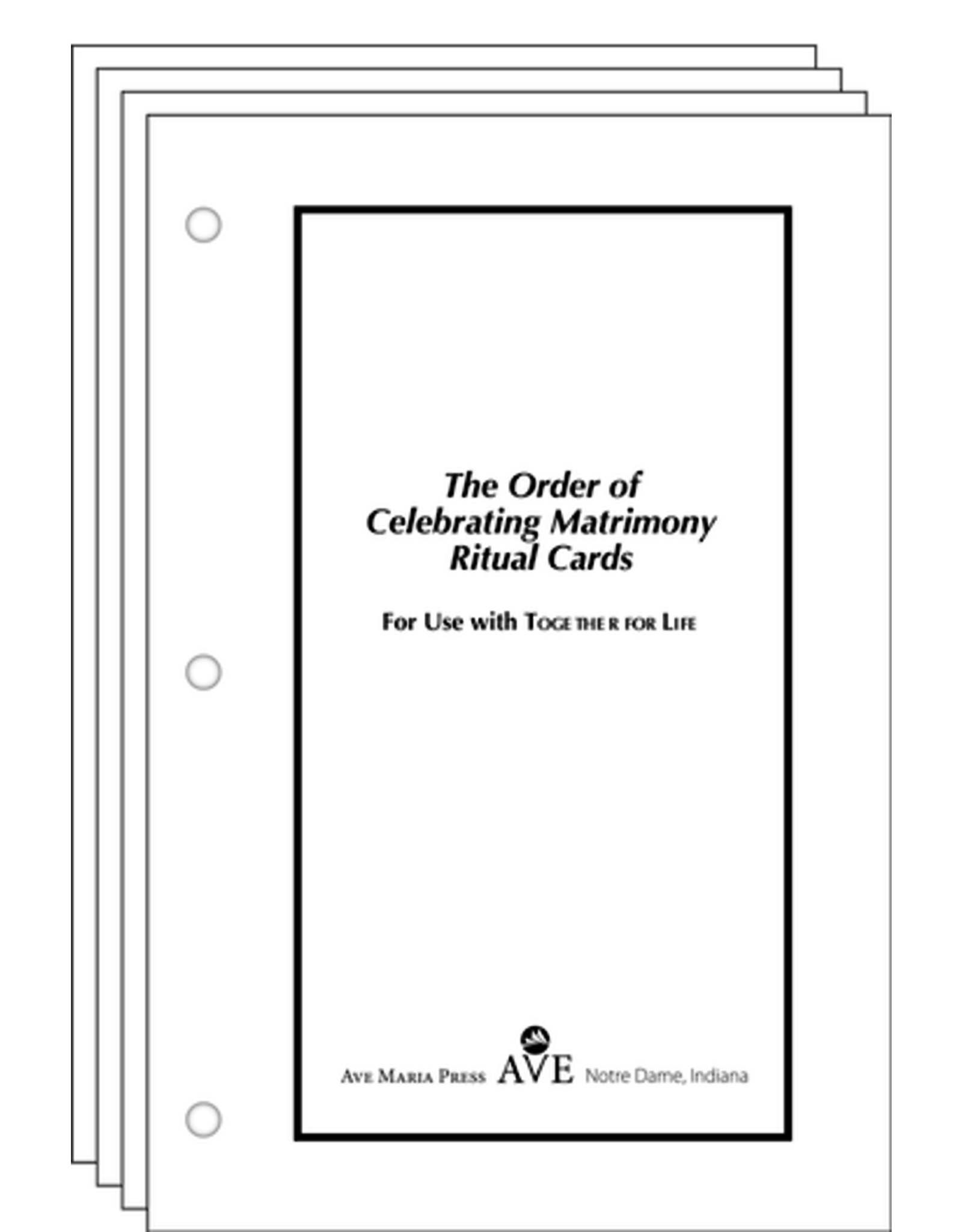 Ave Maria Order of Celebrating Matrimony Cards