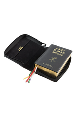 MDS Cover - Black - Jerusalem Cross - Genuine Leather