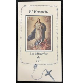 Barton Cotton El Rosario: Los Misterios de Luz (Rosary Pamphlet, Spanish, Luminous Mysteries Only)