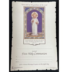 Roman Certificates - First Communion, Taste  & See (100)