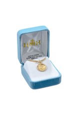 HMH St. Michael Medal - Round, Gold over Sterling Silver on 18" Chain