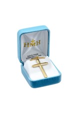 HMH Cross Medal, Inlay - Gold over Sterling Silver on 20" Chain