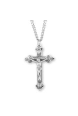 HMH Crucifix Medal, Sacred Hearts - Sterling Silver on 24" Chain