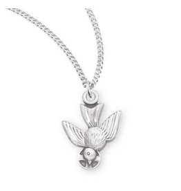 HMH Holy Spirit Dove Medal - Sterling Silver on 18" Chain