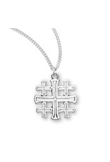 HMH Jerusalem Cross - Sterling Silver on 18" Chain