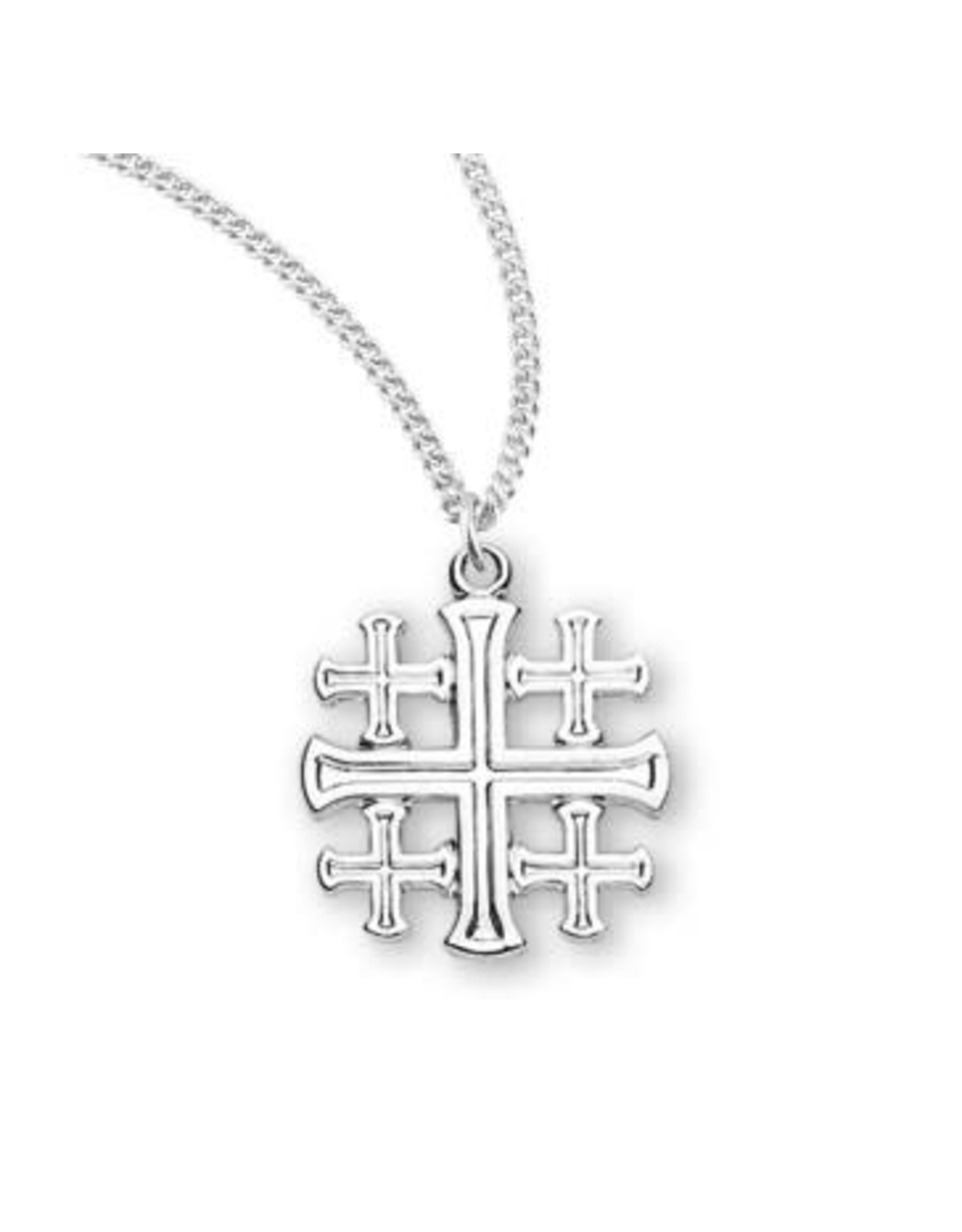 HMH Jerusalem Cross - Sterling Silver on 18" Chain