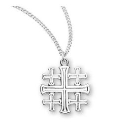 HMH Jerusalem Cross - Sterling Silver on 18" Chain