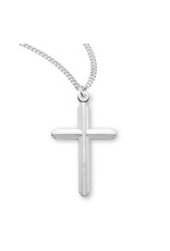 HMH Cross Medal - Inlay, Sterling Silver on 20" Chain