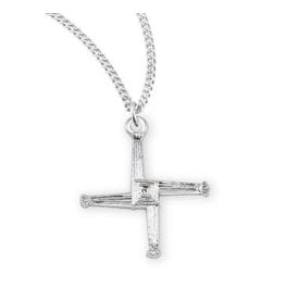 HMH St. Brigid Cross - Sterling Silver on 18" Chain