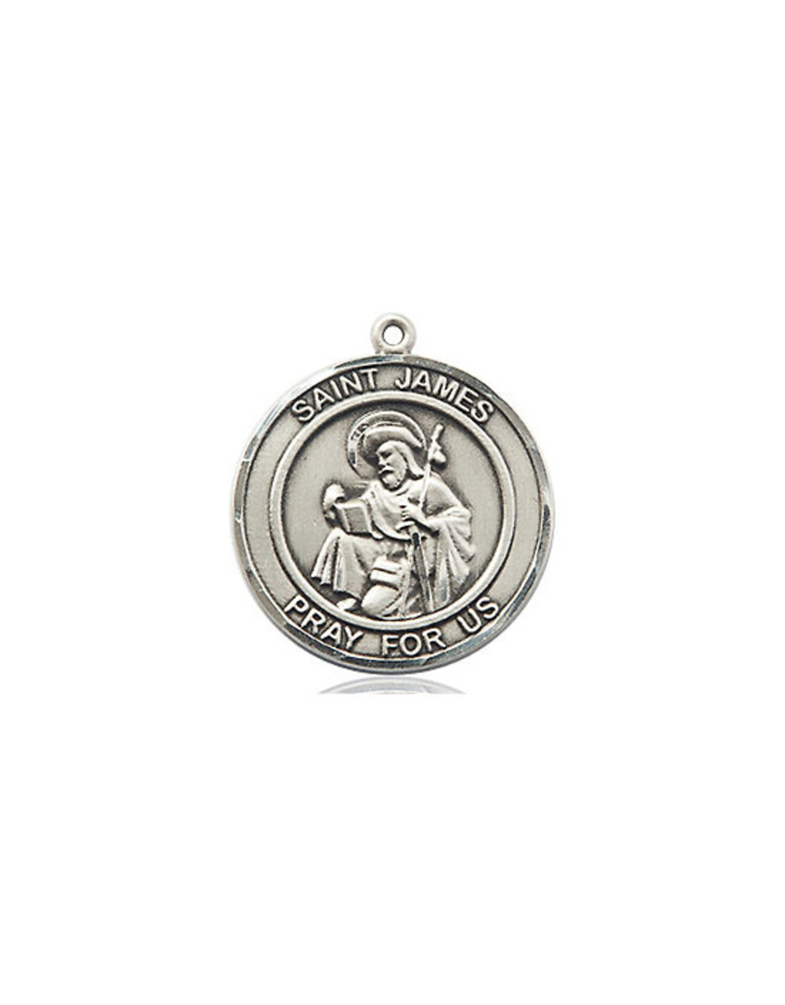 Bliss St James the Greater Medal - Round, Sterling Silver (Medium)