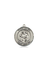 Bliss St James the Greater Medal - Round, Sterling Silver (Medium)