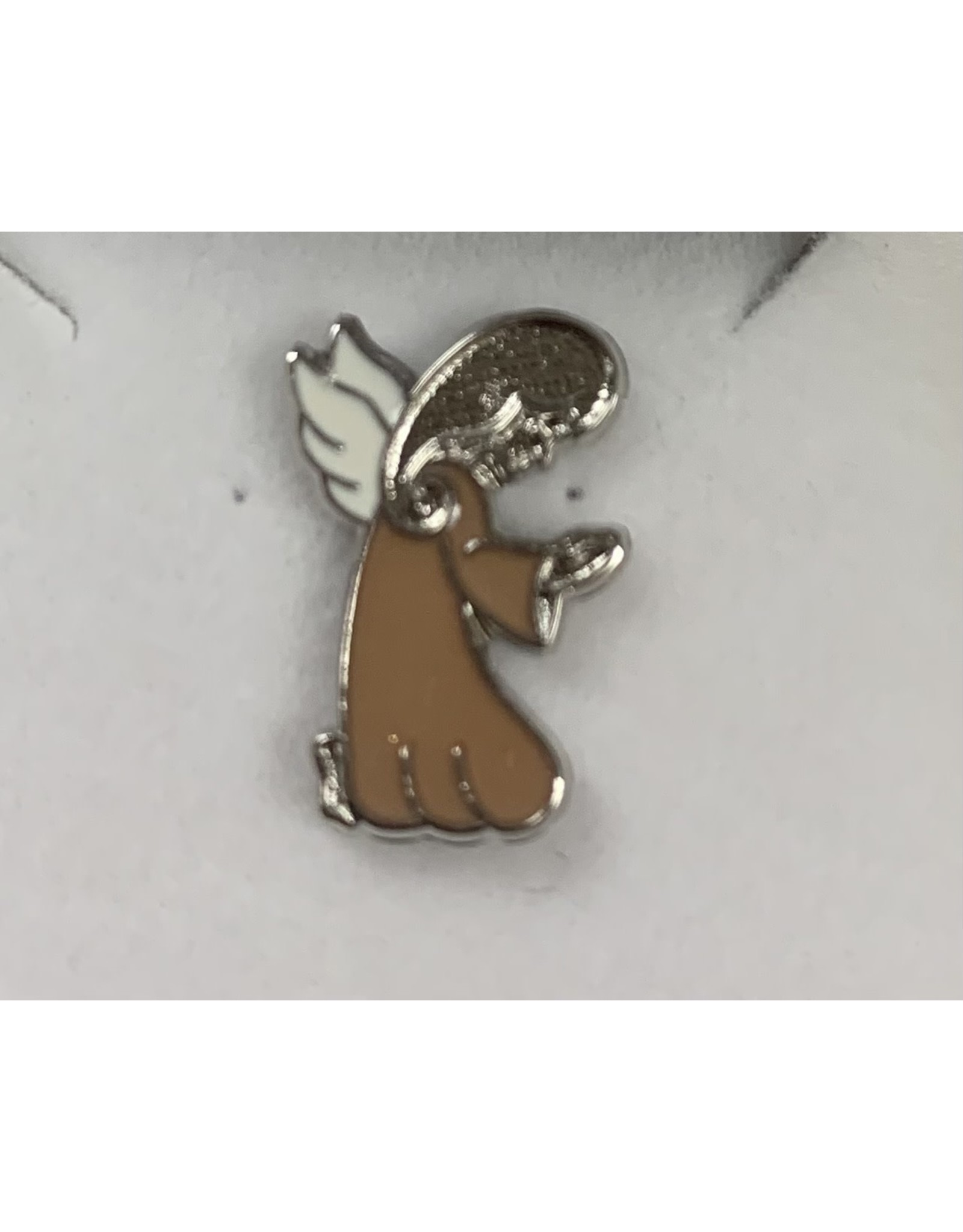 HMH Pin - Guardian Angel, Pink Sterling Silver