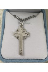 HMH Cross Medal, Marcasite - Sterling Silver on 18" Chain
