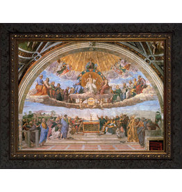 Nelson Art Disputation of the Holy Eucharist - Ornate Dark Framed Art